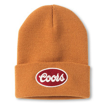 Coors Oval Logo Cuffed Knit Beanie Brown - $29.98