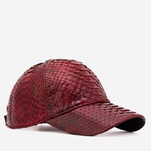 Boss Burgundy Leather Cap image 8