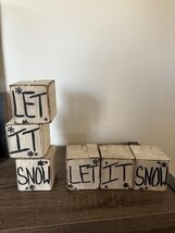 Savvy Creations Wooden 'Let It Snow' Decorative Blocks - $429.75 MXN Savvy Creations Wooden 'Let It Snow' Decorative Blocks - $429.75 MXN