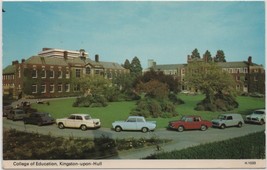 UK Postcard - Kingston Upon Hull, College of Education~Vintage~Cars  A5 - £3.55 GBP