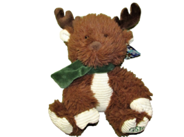 FIESTA SCRUFFY CRISTO ME AMA STUFFED ANIMAL 9.5&quot; BROWN RIBBED IVORY GREE... - £8.63 GBP