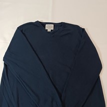 St John's Bay V-Neck Men's Blue Cotton Cashmere Blend Pullover Sweater Size XL image 8