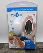 Telebrands Classic Ped Egg Foot File Brand New in Original Packaging White - $13.98