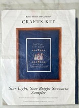 Star Light Star Bright Snowmen Sampler Cross Stitch Kit - Better Homes & Gardens - $17.05