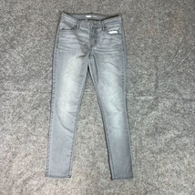 Old Navy Womens Jeans 2 Gray Skinny Denim Pants Light Wash Mid Rise Casual Solid - $24.98