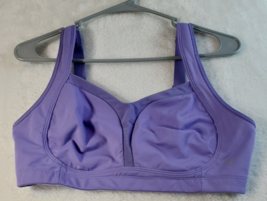 Lululemon Sports Bra Womens Size 8 Purple Knit Logo Wide Strap V Neck Un... - $17.57