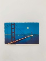 San Francisco Golden Gate Bridge at Night vintage post card - $5.00