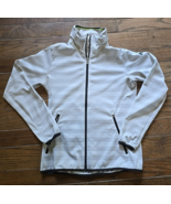 Helly Hansen Women Med Naiad Smooth Fleece Jacket White Gray Striped Sporty - €29,98 EUR