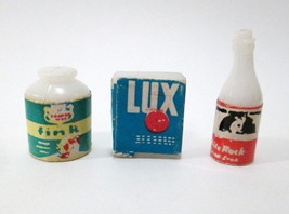 Vtg Barbie Lux Soap, Canada Dry Soda, White Rock Soda Miniature Accessories Lot - £7.82 GBP