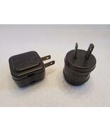 Vintage Electrics Brown Bakelite Bulb Light Socket &amp; 3 Way Plug Eagle Brand - $90.17 MXN