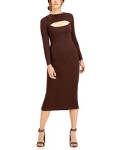 Lucy Paris Womens Carolyn Glitter Dress,Brown,Large - $103.95