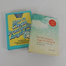 Lot of 2 Books Life-Changing Magic Tidying Up &amp; Clean Practically Anything HC - £6.90 GBP