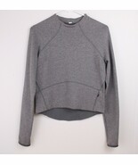 Lululemon Hill And Valley Mock Neck Size 6 Gray Long Sleeve Zip Pocket P... - $29.69