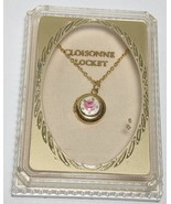 New Old Stock Cloisonne Locket Necklace 18” Long - $1,804.57 MXN