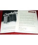 CAMBRIDGE LOUDSPEAKER BROCHURE (6 PAGE FOLDOUT) - $8.21 CAD