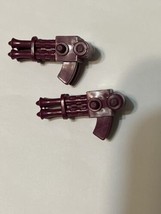 vtg Ninja Turtles Technodrome Scout Gun Lot Purple Part TMNT Playmates set of 2 - £23.32 GBP