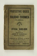 Vintage Paper Protective Order Railroad Trainmen Official Handbook L. Fa... - $233.52 MXN