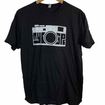 NY camera black short sleeve tee medium - $8.23