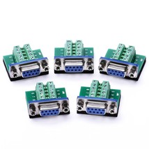 Db9 Breakout Board Db9 Rs232 Serial Female To Terminal Block 10P Adapter... - $55.99