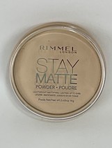 Rimmel London Stay Matte Long Lasting Pressed Powder, Transparent 001 New - $7.99
