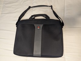 Wenger Swiss Army Laptop Computer Case Shoulder Bag Carry-On Briefcase Black 16&quot; - £11.15 GBP