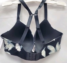 Auden Women's 38D Black Floral Print Bliss Lightly Lined Wirefree Bra image 3