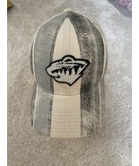 Minnesota Wild Hat Cap Flex Fit White Grey Reebok Mens NHL Hockey - €14,32 EUR