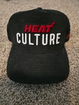 Miami Heat &quot;Heat Culture&quot; Corduroy Black Adjustable Dad Hat     - $555.22 MXN