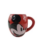 Disney Mickey Mouse Red Black Oval Barrel Coffee Tea Mug Cup - $241.39 MXN
