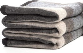 Alpaca And Sheep Wool Blanket, Soft And Thick, 72 X 88 Inches, Made In Peru - £161.48 GBP