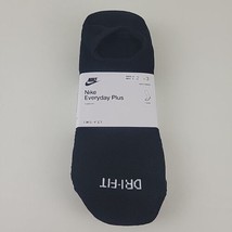 Nike Everyday Plus 3 Pack Men Black Footie Socks DN3314 010 Dri-Fit Size L 8-12 - £17.62 GBP