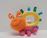 The First Years Learning Curve Baby Rattle Plush Toy Bug Snail Multicolor - $17.72