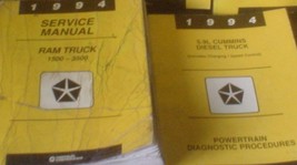 1994 Dodge Ram Truck DIESEL 1500 2500 3500 Service Shop Repair Manual SET W XTRA - $190.09