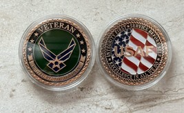 US Military USAF Air Force Veteran Airman Retirement Retired Challenge Coin Gift - £10.82 GBP