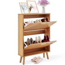 VEVOR Shoe Cabinet with 2 Flip Drawers, Shoe Storage Cabinet for Entryway, Free  - $2,529.41 MXN