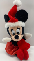 Vintage Applause Disney Minnie Mouse Christmas Holiday 7 in Mini Plush - $12.86