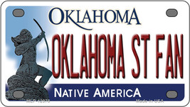 Oklahoma State Fan Novelty Mini Metal License Plate Tag - £11.95 GBP