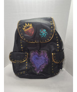 Disney Descendants Faux Leather Backpack w/ Patches Mal Evie Uma – VGC - $34.64