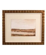Larry Horowitz&quot; Sepia Marzo&quot; Acuarela sobre Papel Marco : 36.2cm x 44.5cm - $4,791.36 CAD