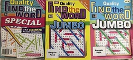 Lot of 3 Kappa Quality Find The Word Jumbo Puzzles Circle Search Seek Puzzle Boo - £13.37 GBP