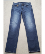 American Eagle Outfitters Jeans Men&#39;s 28 Blue Airflux+ Slim Straight Bro... - $426.79 MXN