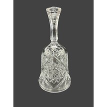 Vintage Lead Crystal Dinner Bell, Hand Bell 6.75&quot; Tall - $19.78