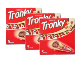 (15) bars box of Ferrero Tronky Wafer Bar with Hazelnut and Cocoa (3 box of 5ea) - £19.55 GBP