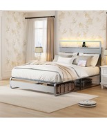 White Twin Wood Platform Bed w/ Trundle, Bookshelf, Movable Wardrobe - $7,544.93 MXN