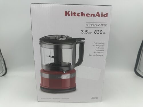 KitchenAid 3.5-Cup Mini Food Processor & Chopper | Empire Red | Chop Mix Puree - £46.03 GBP