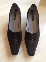 Peter Kaiser Women&#39;s Shoes Brown Suede Heels Shoe Size Uk 4 Us 6 - $49.50