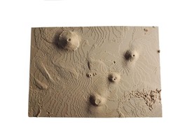 Mars 3D Topography Map of the Largest Volcanic Region on Mars - Tharsis - £11.09 GBP