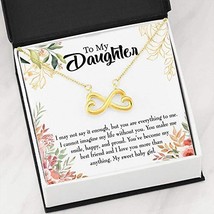 My Sweet Baby Girl Infinity Love Necklace Heartfelt Daughter Card &amp; Pendant Stai - £50.91 GBP