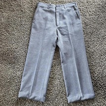 Vintage Haggar Polyester Grey Plaid Slacks Men’s Size 35 x 28 - £9.60 GBP