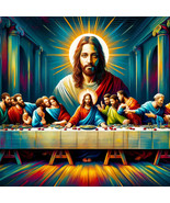 AI art new interpretation of the da Vinci last supper 1 - $44.78 CAD+